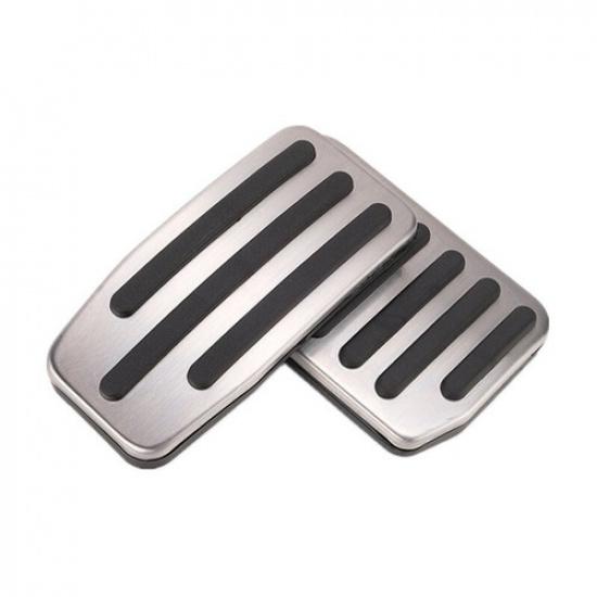 2X/set Aluminium Car Ide Foot Pads Brake Pedal Fit for Tesla Model 3 2017-20