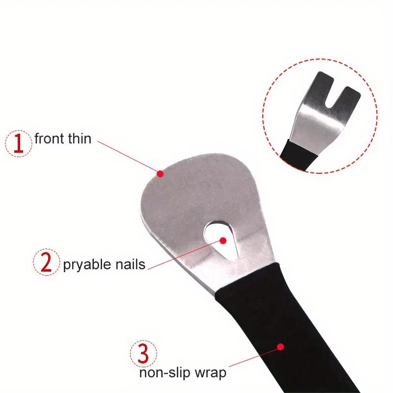 Ferramenta de desmontagem de áudio automotivo Aço inoxidável PryClip Rocker Crowbar Bar Painel da porta Desmontagem Painel de alavanca Interior