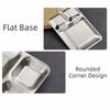 Stainless Steel Divided Dinner Tray Thickened Divided Dip Bowls Sauce Plate Snack Tray  Tableware