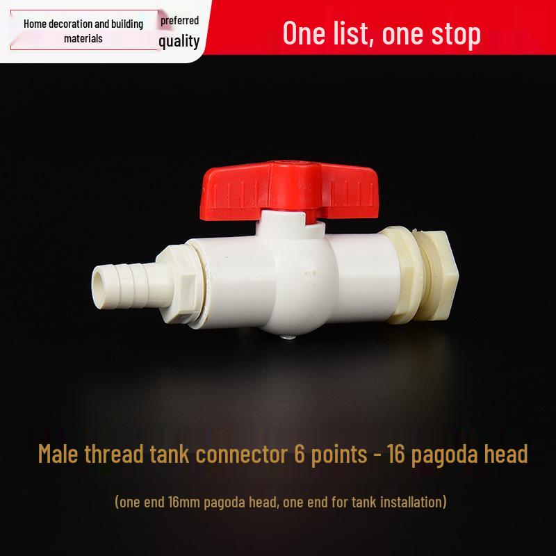 Plastic Water Storage Tank Faucet and Valve Accessories