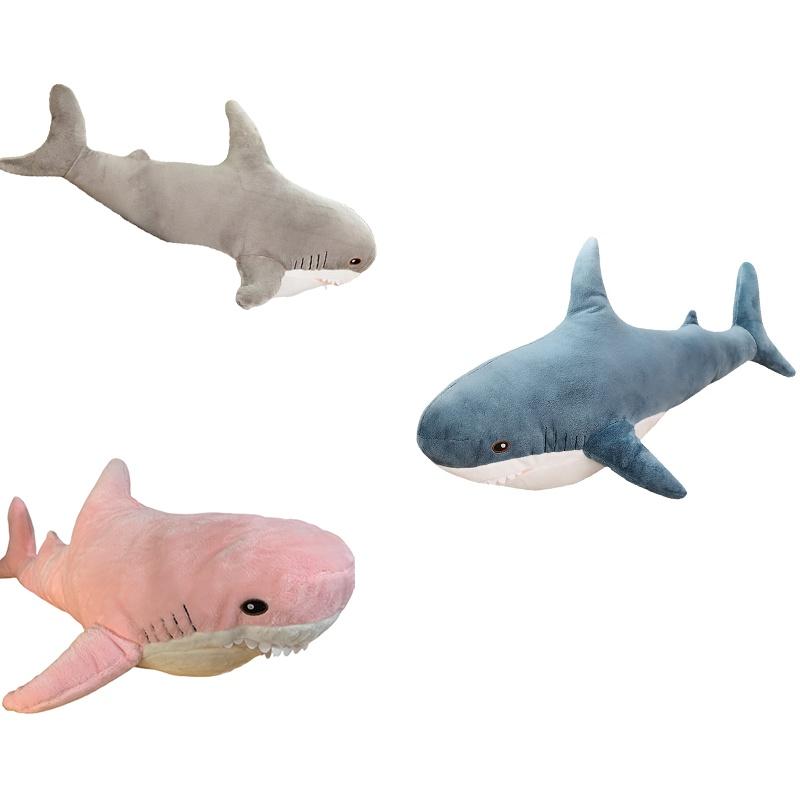 Soft And Comfy Shark Plush Pillow For Kids Perfect Gift For Sleep And Relaxation Available In Three Sizes