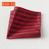 Striped Polyester Silk Pocket Square for Wedding or Business