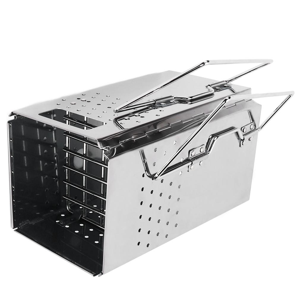 Camping Barbecue Grill Thickened Portable BBQ Charcoal Grill Stainless Steel Folding BBQ Grill for O