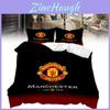 Modern Minimalist Manchester Pattern Digital Printed Bedding Set And Pillowcases For Bedroom Decor
