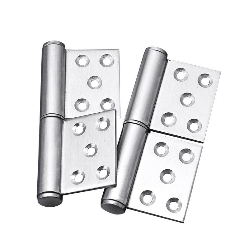 2PCS 201 stainless steel flag shaped hinge detachable fireproof door flag shaped release hinge hinge hinge