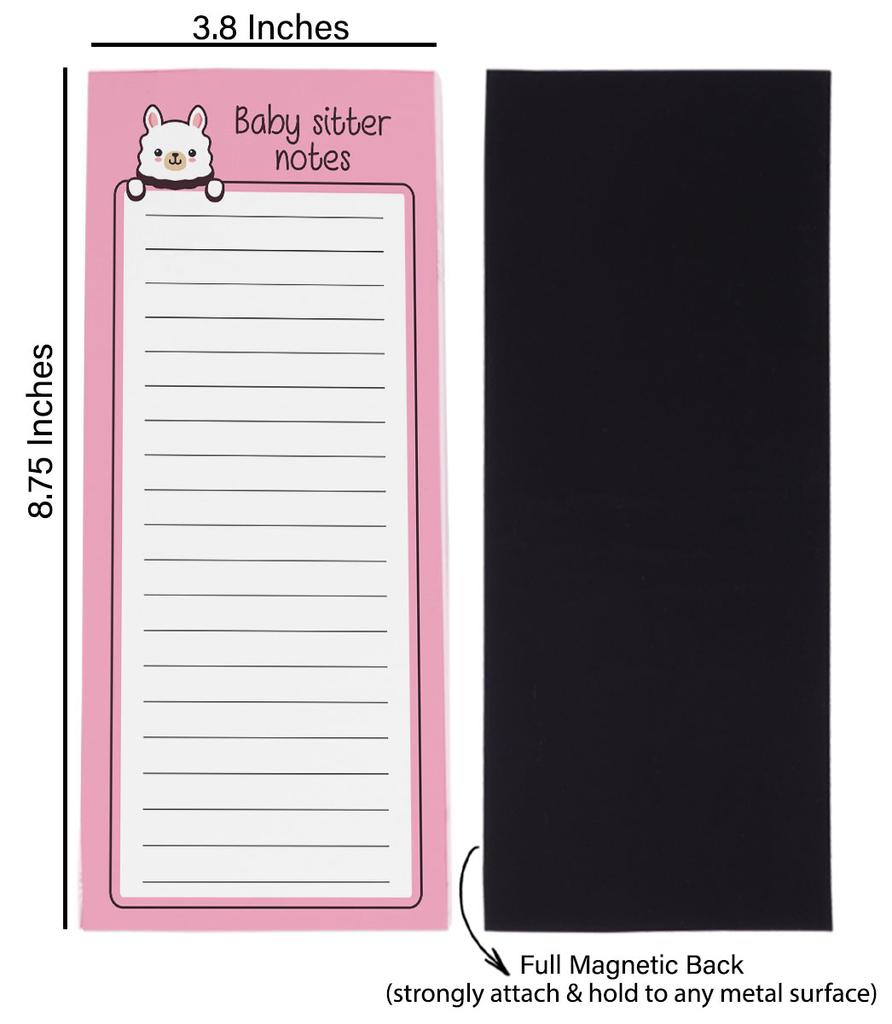 Inkdotpot Pakke med 3 magnetiske notisblokker for gjøremålsliste til kjøleskap - Magnetiske notisblokker for kjøleskap-  (50 ark