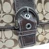 Used COACHShoulder Bag Brown canvas/Patent leather Women