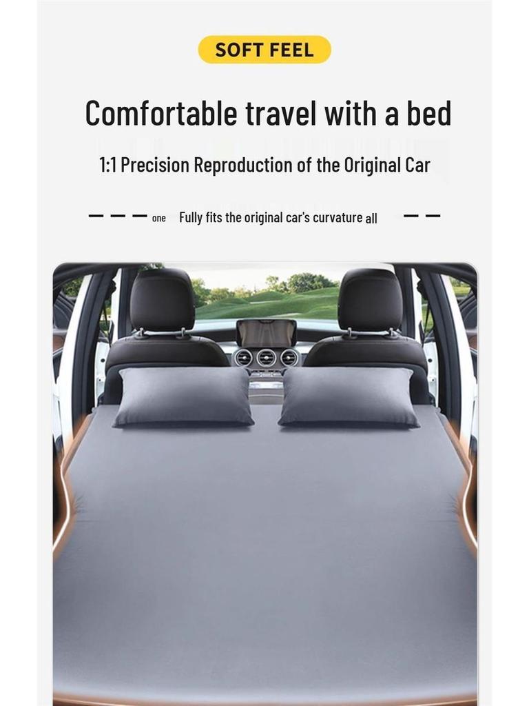 Nissan Qashqai Trunk Inflatable Car Bed - Rear Seat Sleeping Pad for Travel