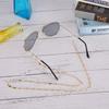 Eyeglasses Cord Alloy Anti-Slip Strap Rope Glasses Chain With Rood Decoration