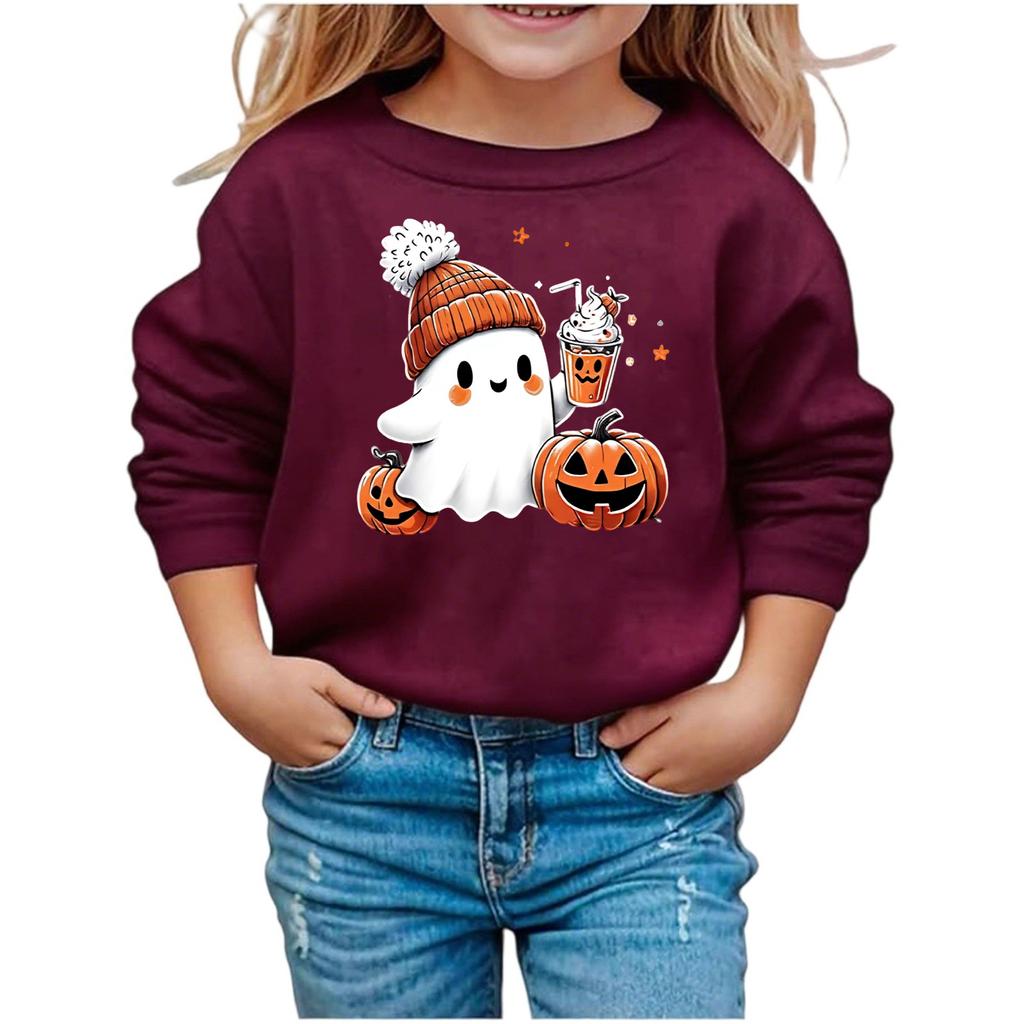 Boys Girls Child Fashion Daily Versatile Casual Crewneck Sweatshirts Daily Long Sleeve Patchwork Top Sweatshirts