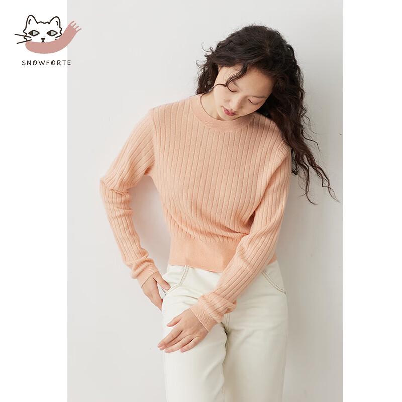 Snovede Women's Cashmere Blend Round Neck Sweater S22-021
