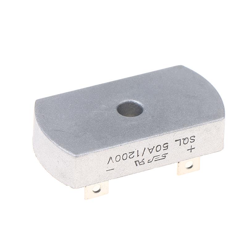 50A 1200V Aluminum Metal Case 3 Phase Diode Bridge Rectifier 50Amp Sql50A Bridge Rectifier Diode Module Electronic Components