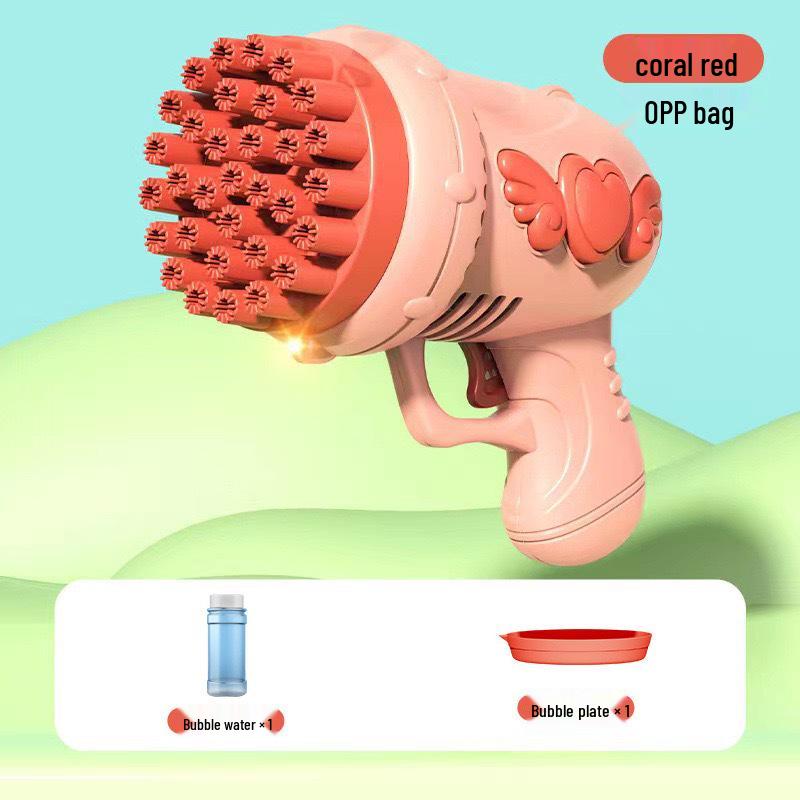 Hot-Selling Automatic Luminous Gatling Bubble Gun - Perfect Toy for Kids