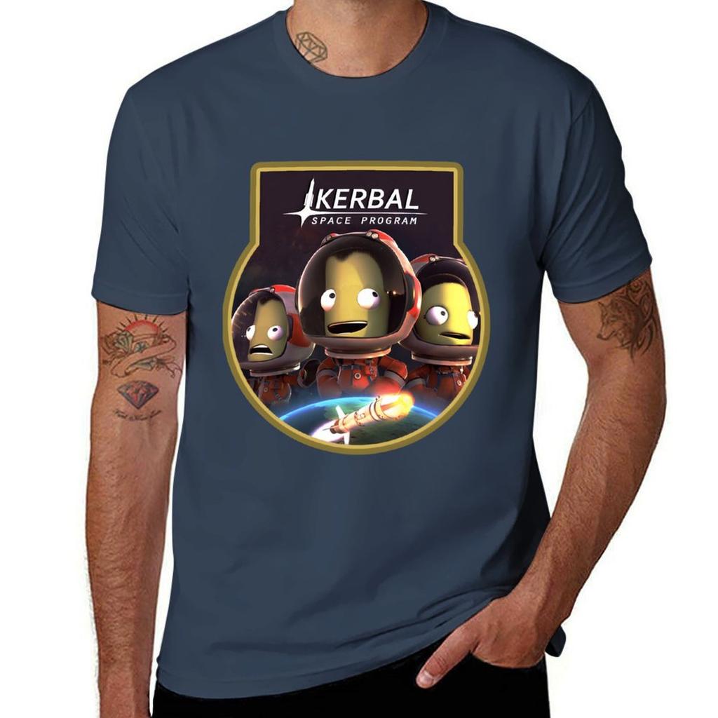 Kerbal Space Program Classic T-Shirt Mann Grafik-T-Shirt T-Shirt Mann Freizeit-T-Shirt