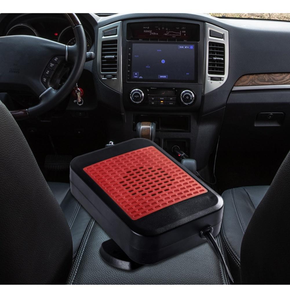 For 12-volt Vehicles 360 Rotatable 12V Heater Cold Weather Driving 12V Portable Heating Fan Adjustable Direction