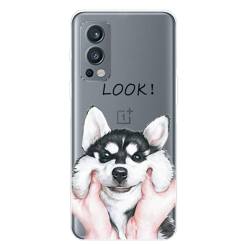 Für OnePlus Nord 2 5G Hülle TPU Silikon Weich Cartoon Transparent Hülle für One Plus Nord 2 5G Handyhülle Nord2 5G Transparente Coque