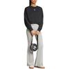 Adidas Originals Essential Crew Logo Print Round Neck Pullover Sports Short Long Sleeve Sweatshirt Women sweatshirt Black IW0953