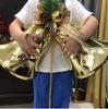 80cm Extra Large Golden Christmas Bell Ornament with Dual Clocks and Speakers for Mall, Hotel, or Bar Decor