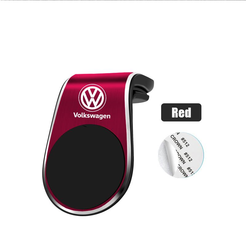 

For VOLKSWAGEN VW Magnetic Car Phone Holder Metal Stand Accessories For Volkswagen T-ROC Polo Tiguan Passat Golf Touareg Magotan світло-жовтого кольору