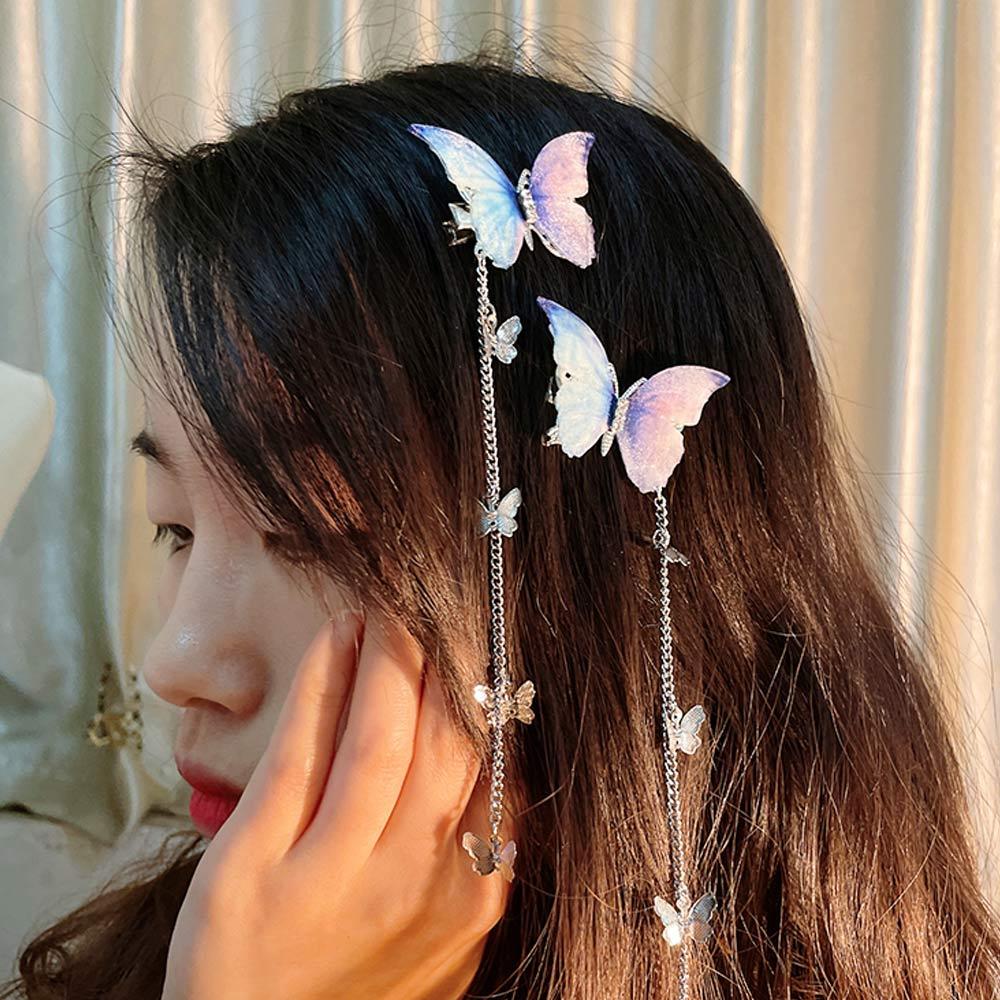 Women Girls Children Butterfly Butterfly Hairpin Hair Accessories Antique Hair Clip Hanfu Headdress