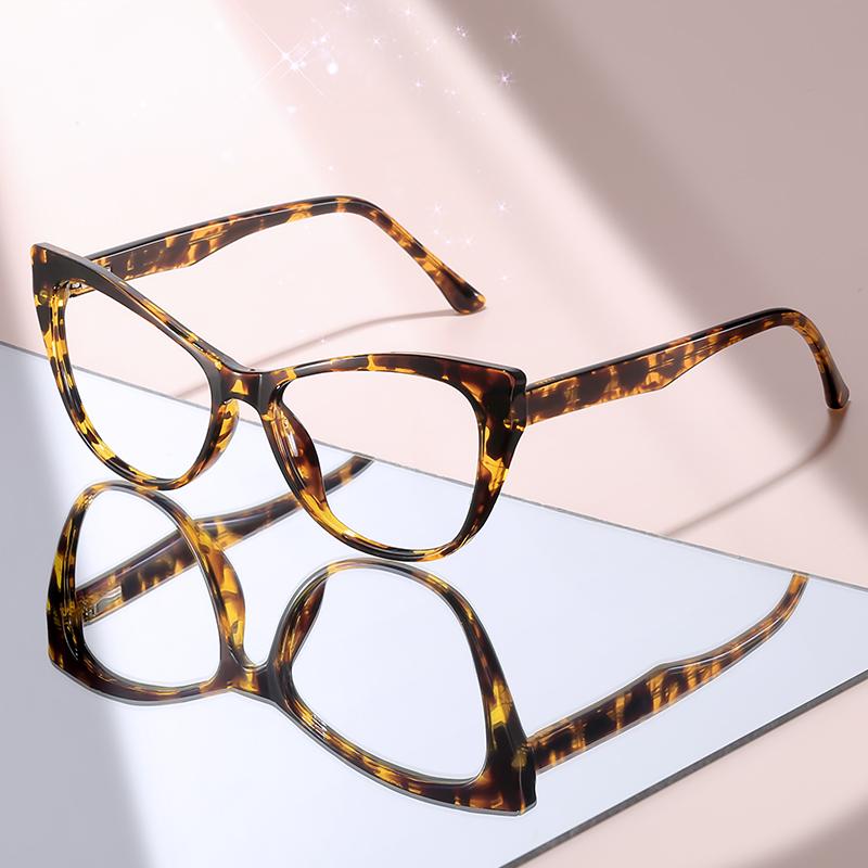 New Classic Black Cat Eye Anti Blue Light Glasses, Lightweight Frame Fashion Eyewear for Women, Ideal for Office & Daily Wear