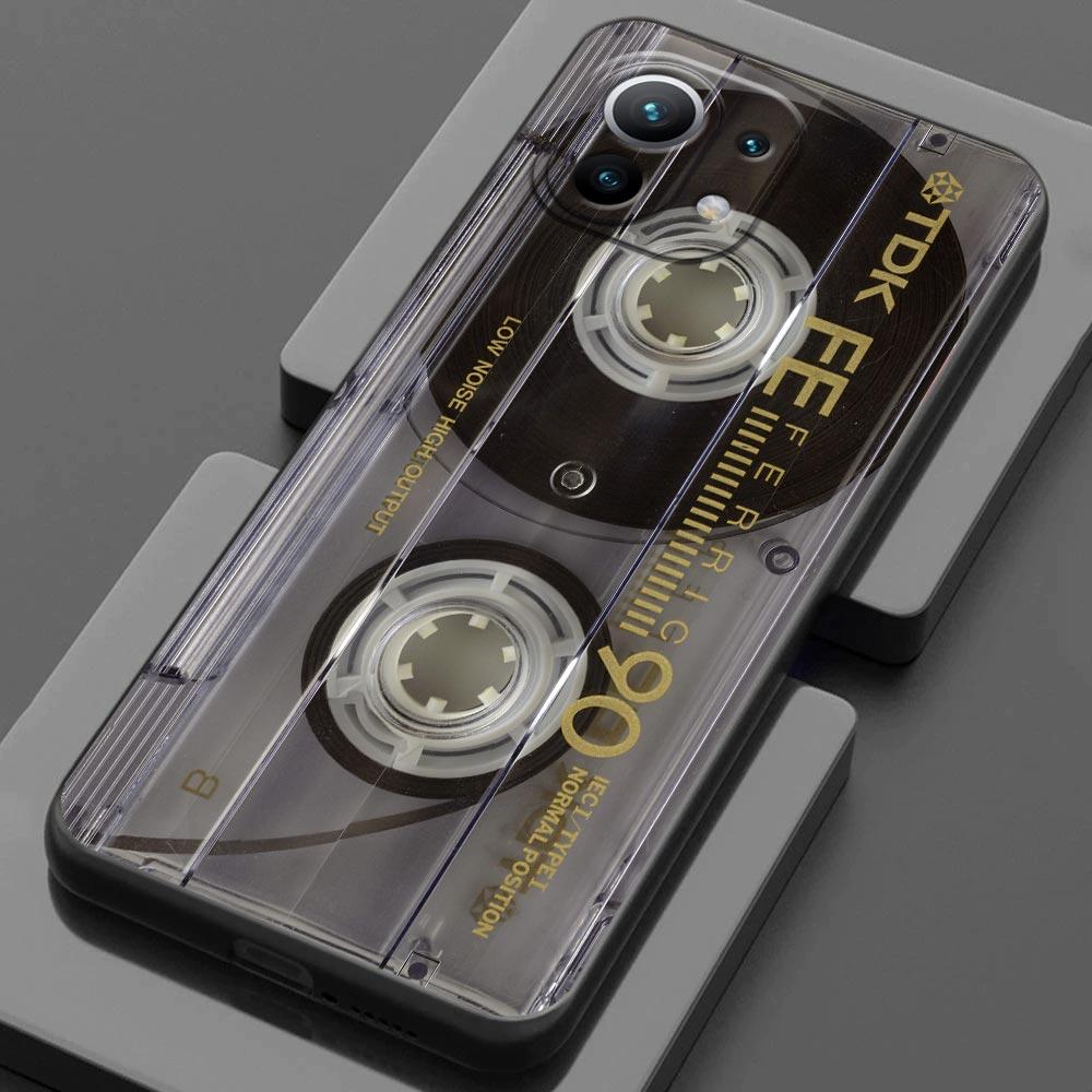 Cassette Music Tapes Circuit Board Camera For Xiaomi 15 Ultra 11T 12T 13T 14T Pro Case Mi POCO X7 M7 F7 Pro F6 M6 X3 X5 X6 Cover