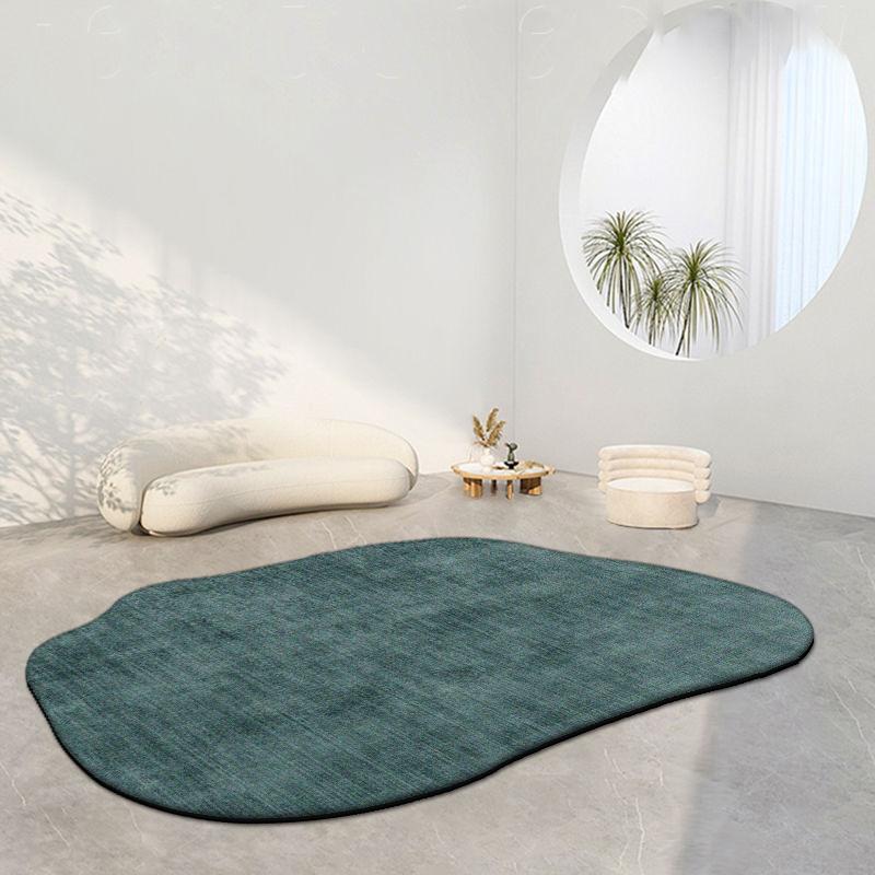 Modern Irregular Oval Carpets for Living Room Decoration Bedroom Rug Ins Soft Fluffy Bedside Rugs Short Plush Large Area Mats