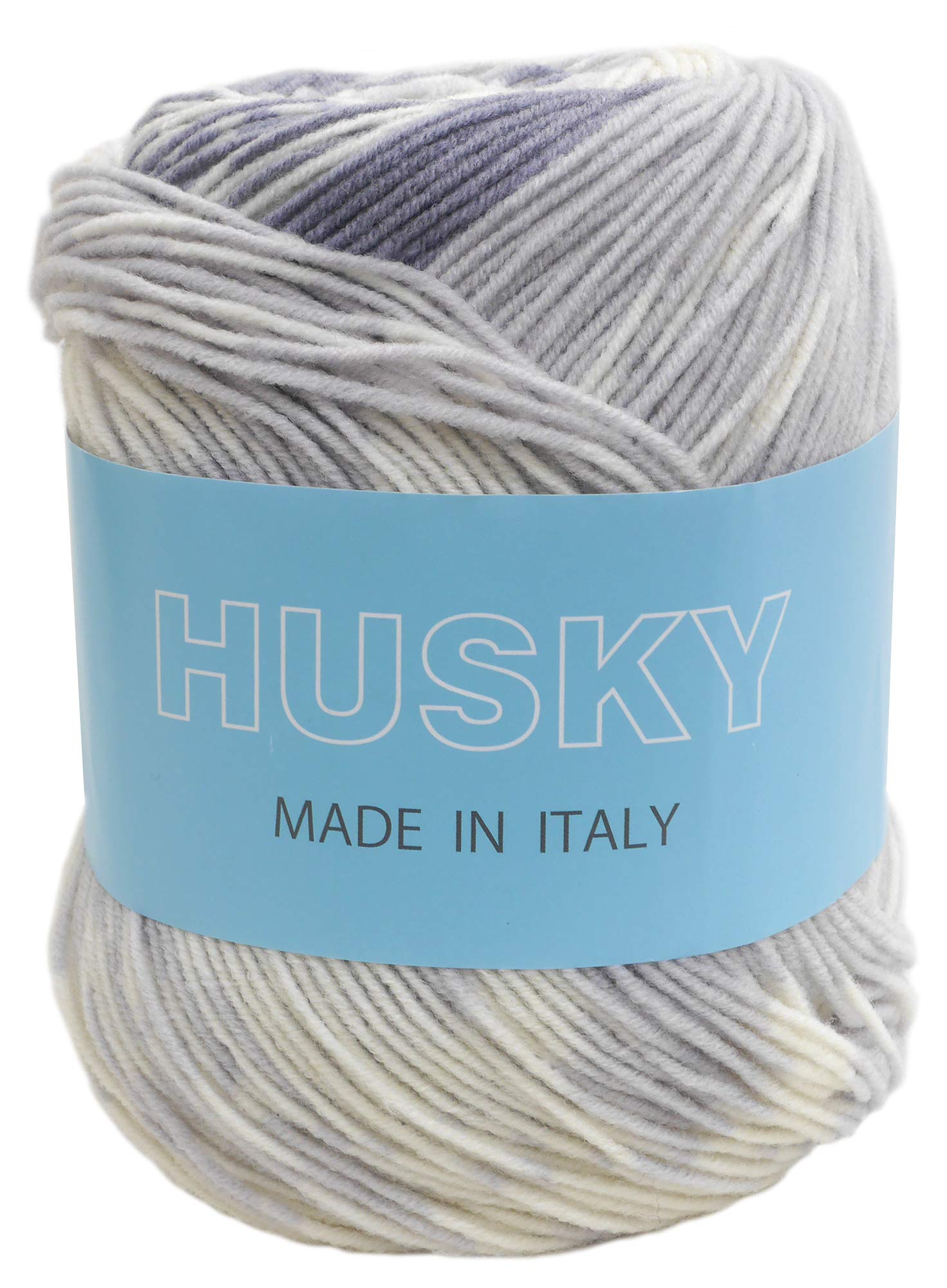 

Пряжа Щенок Хаски Средней толщины Фиолетовая 100г 300м Набор из 4 мотков 205 Цв.864 Прибл.