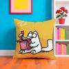 Heiß-Cartoon S-Simons-Katze Kissenbezug Plüschstoff Weich Zweiseitig Bedruckt Sofa Warm Winter Heimgeschenk Kissenhülle