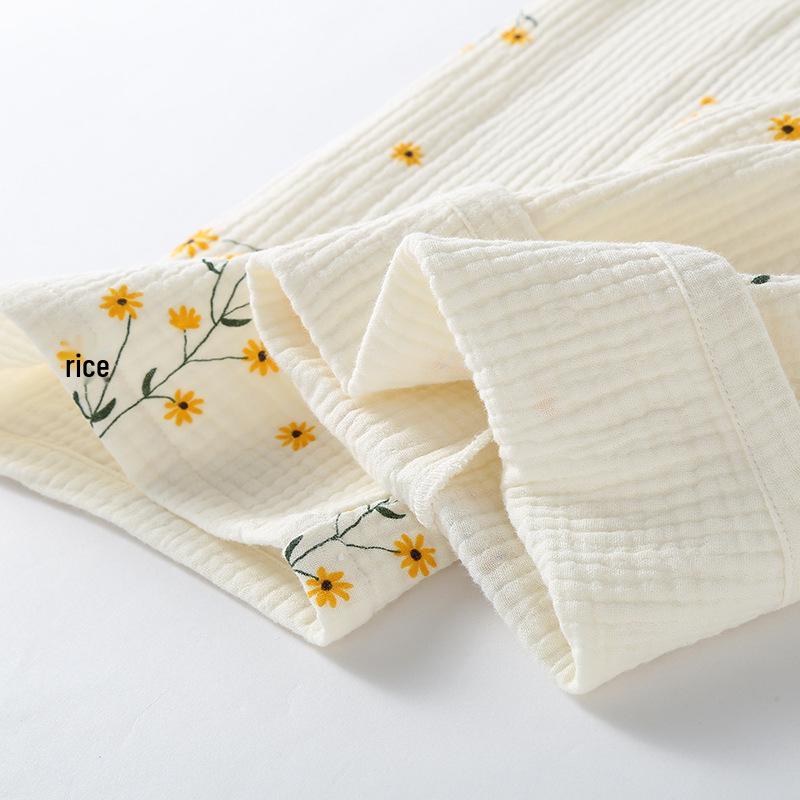 Women's Four-Layer Pure Cotton Gauze Winter Homewear Set