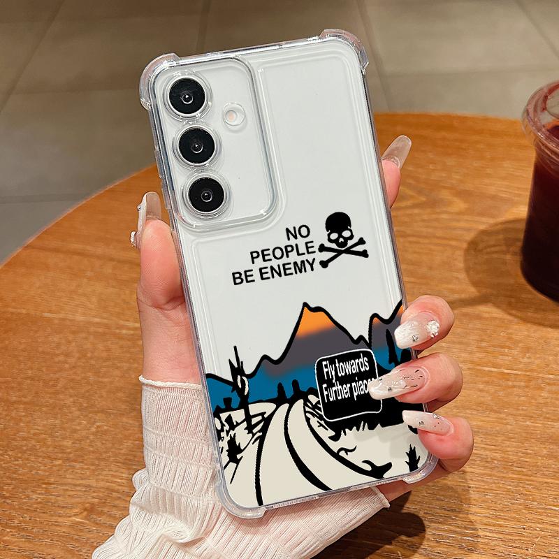 Iceberg Print Transparent Phone Case For Samsung Galaxy A57 A37 A17 A56 A36 A55 A35 A26 A16 A25 A15 A54 A14 Soft Silicone Cover