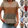 Damen Oberteile Kurzarm T-Shirts Sommer V-Ausschnitt Hemden Arbeitsblusen Business Tuniken