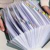 A4 Accordion Folder Clear Index Labels Expanding Document Folder File Organizer Desk Management For Office File Cabinet Quality