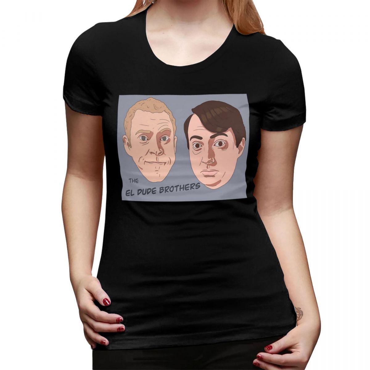 

Peep Show Mark And Jez The El Dude Brothers TShirt for Women Crew Neck Streetwear T Shirts Womens Short Sleeve Clothes Tops 4XL
