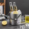 Kitchen Double Walled Wine Beer Bar Ice Bucket Ice Cube Container With Tongs And Lid Cooler