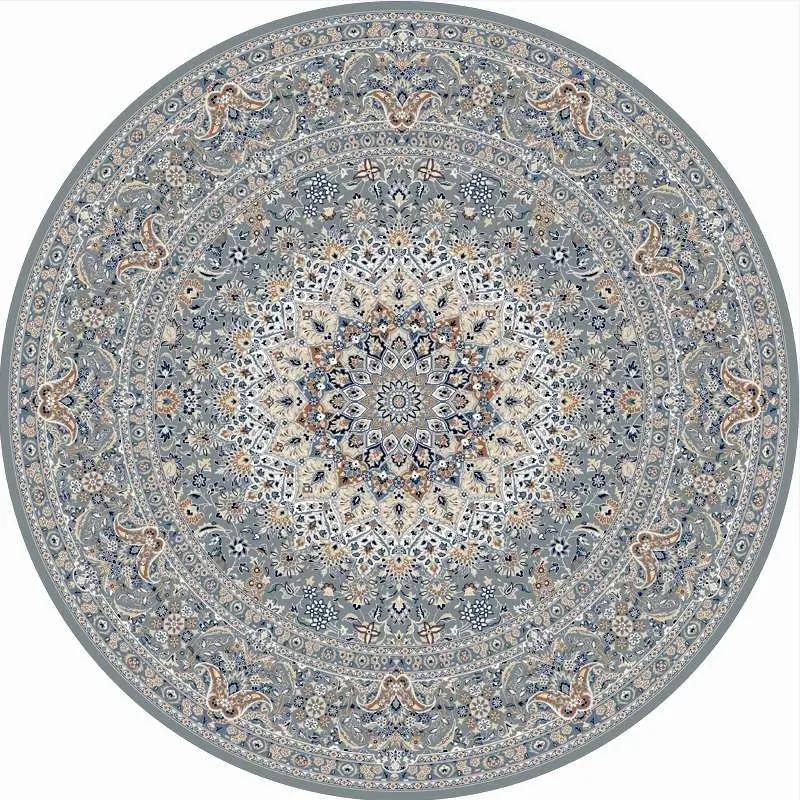 American Ethnic Bohemian Round Carpet Living Room Bedroom Decorate Coffee Table Rug Hanging Basket Computer Swivel Chair Mat