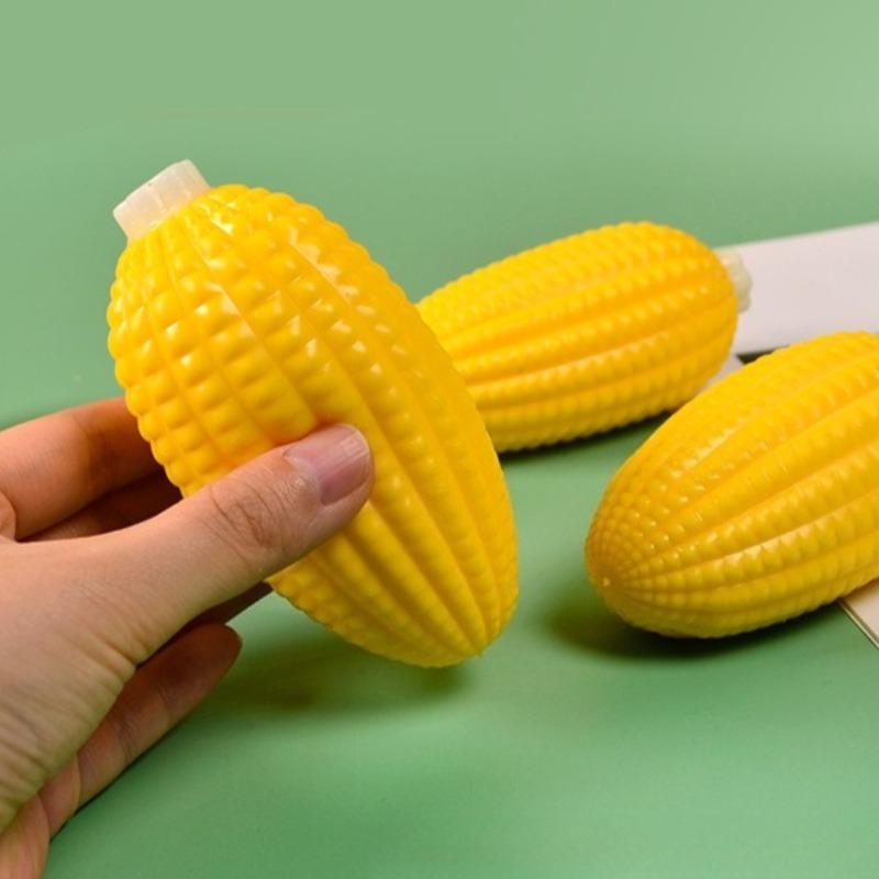 Squishy Simulated Corn Fidget Toys Soft Anti Stress Squishy Venting Corn Slow Rebound Decompression Squeeze Toy For Adults