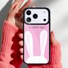 Bunny Rabbit Ears soft Phone Case for iPhone 17 16 15 14 13 Pro Max Back Cover for 12 11 Pro Coque