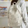Schoolbag simple letter design backpack men and women large capacity commuter computer backpack fashion trend leisure travel bag