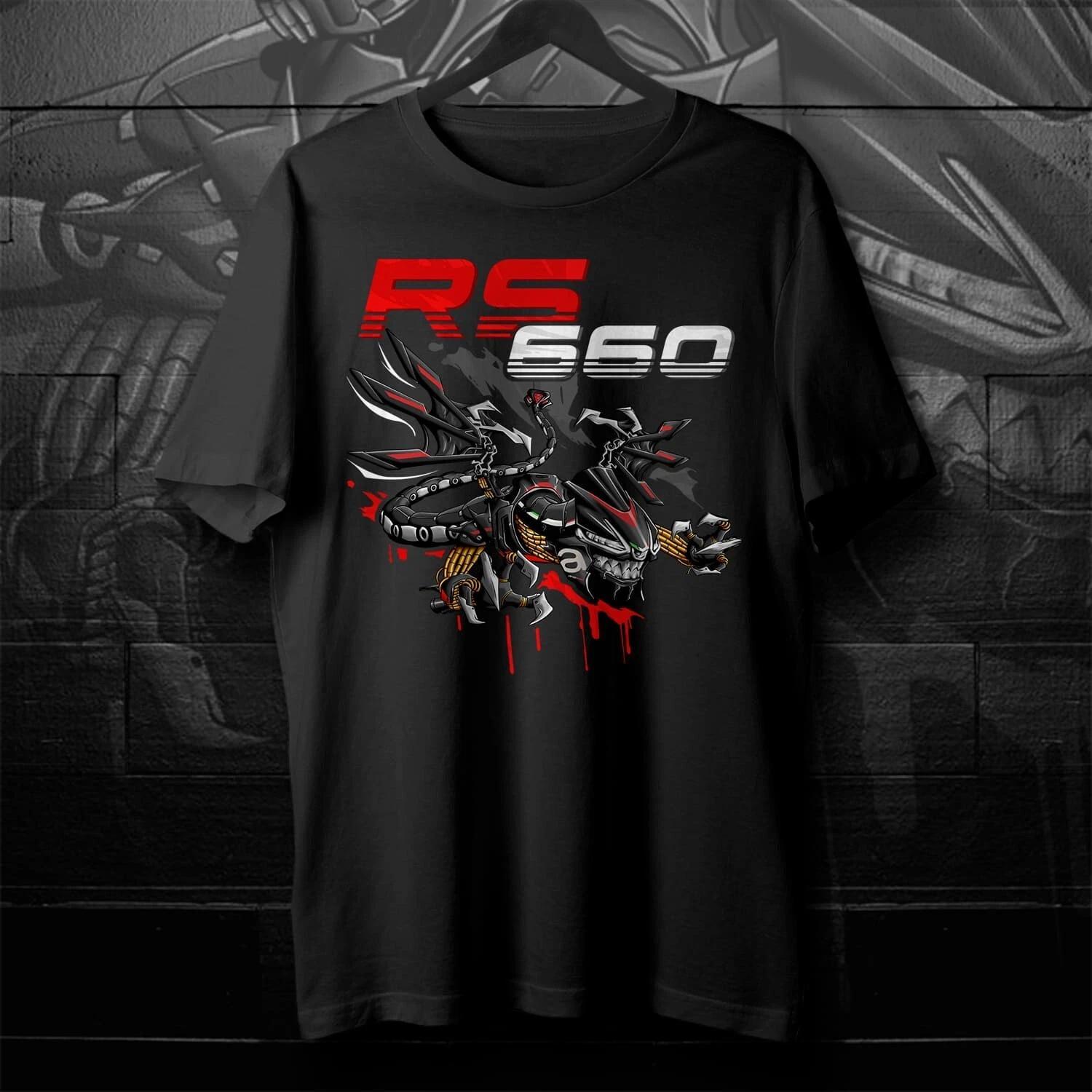 

Black men s and women s T-shirt Illustration for a Aprilia RS660 Dragon S