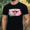 Men's T-Shirt Giraffe with Sunglasses Motif Cotton Size XS To 5XL