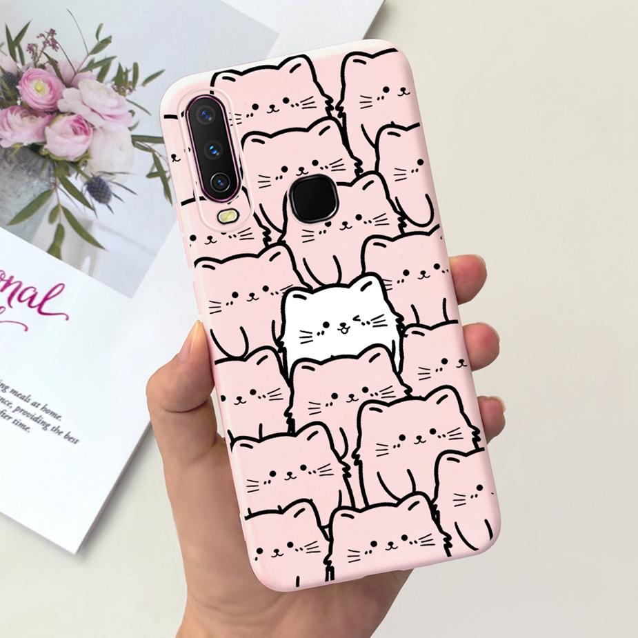 For Vivo Y12 Case Vivo Y15 Y17 1902 1904 Cute Fashion Cartoon Cover Soft Silicone Phone Case For Vivo Y15 Y 12 17 VivoY12 Fundas