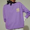 MLB New York Yankees Sweatshirts Unisex Purple Crew Neck Moderate Regular 31MT01041-50V