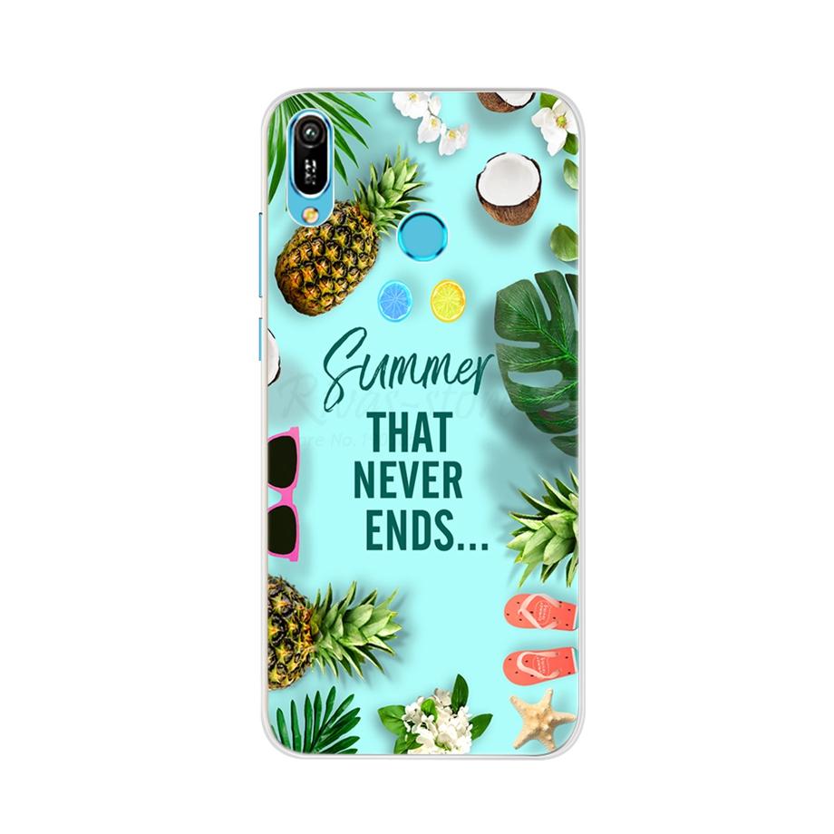 For Huawei Y7 2019 Case Silicone Cartoon TPU Cover Phone Case For Huawei Y7 2019 DUB-LX1 DUB LX1 LX2 LX3 Y 7 Prime Pro 2019 Case