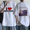 John Pork Is Calling Answer Call Phone Tee Shirt for Men Women Funny Pig Tops Tshirt Gothic Hip Hop T-shirt Streetwear Clothes