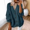 Women's 2024 Casual Chunky Knit Open-Front Cardigan Sweater