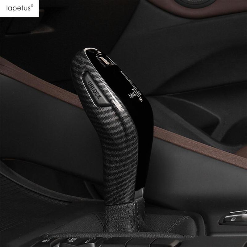 Car Gear Shift Knob Head Handle Decoration Cover Trim For BMW X1 F48 / X2 F39   Red / Carbon Fiber Accessories Interior