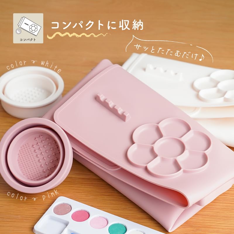 You can also play with clay atRise Silicone Paint Mat and brushes are also included Clay plate Just rinse with water Easy to clean Palette Brush