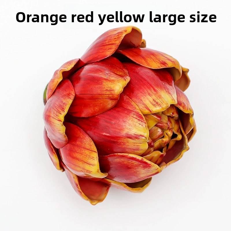 Искусственный зеленый артишок пластиковый Cynara Scolymus для украшения стола на мероприятии Orange