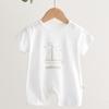 Pure Cotton Short Sleeve Baby Onesie - Newborn Summer Pajama Bodysuit